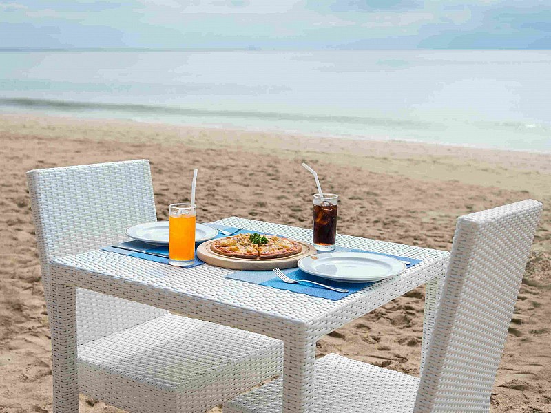 Enjoy delicious pizza at Lanta Sand Resort & Spa